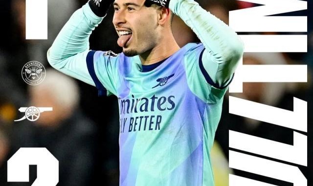 【英超】巴西双枪破门，阿森纳3比1逆转布伦特福德